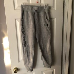 Under Armour Gray Joggers - Youth L